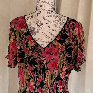 Temptation Floral V-Neck Dress